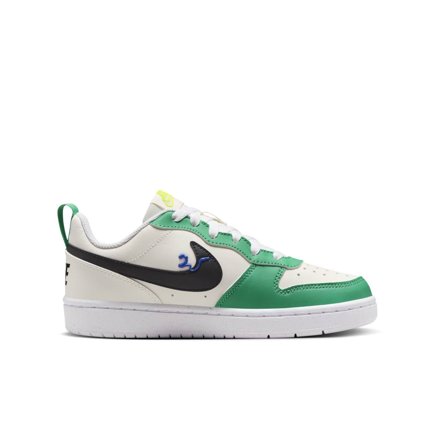 (GS) Nike Court Borough Low Recraft 'White Green Black' HF5750-101