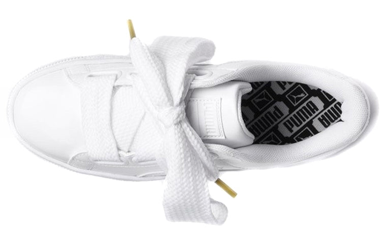 (WMNS) PUMA Basket Heart Patent 'White' 363073-02
