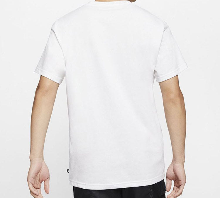 Nike SB Skateboard Funny Pattern Skateboard Short Sleeve White CW5407-100
