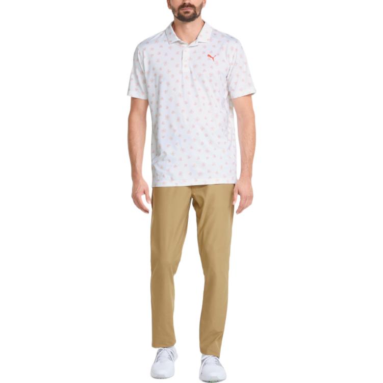 PUMA MATTR Spring Golf Polo Shirt 'White' 532981-01