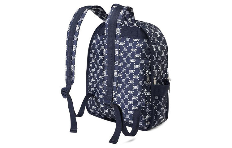 Skechers Casual Letter Printed Backpack 'Navy White' L422U180-0012