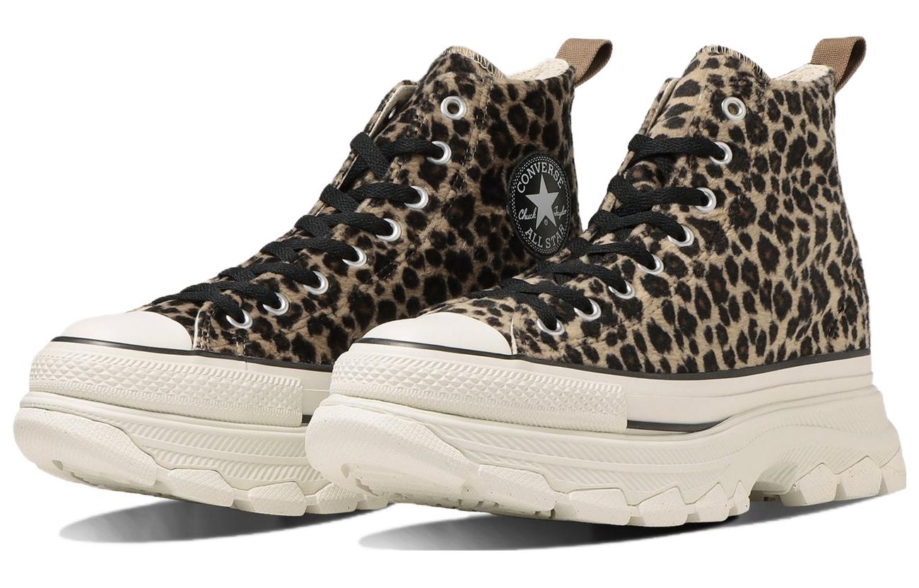 Converse All Star Trekwave Animal Fur Leopard High Top 'Brown' 31310230
