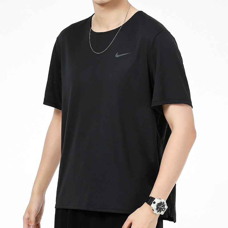 Nike Dri-FIT Rise 365 Spray Painting T-Shirt 'Black White' DD5356-045