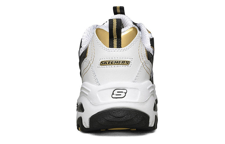 (WMNS) Skechers D'Lites Running Shoes Black/Gold 99999957-BKGD