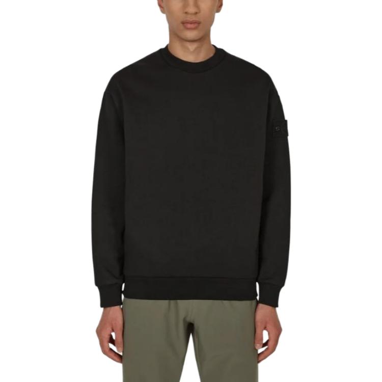 STONE ISLAND Ghost Crewneck Sweatshirt 'Black' 7715633F3-V0029