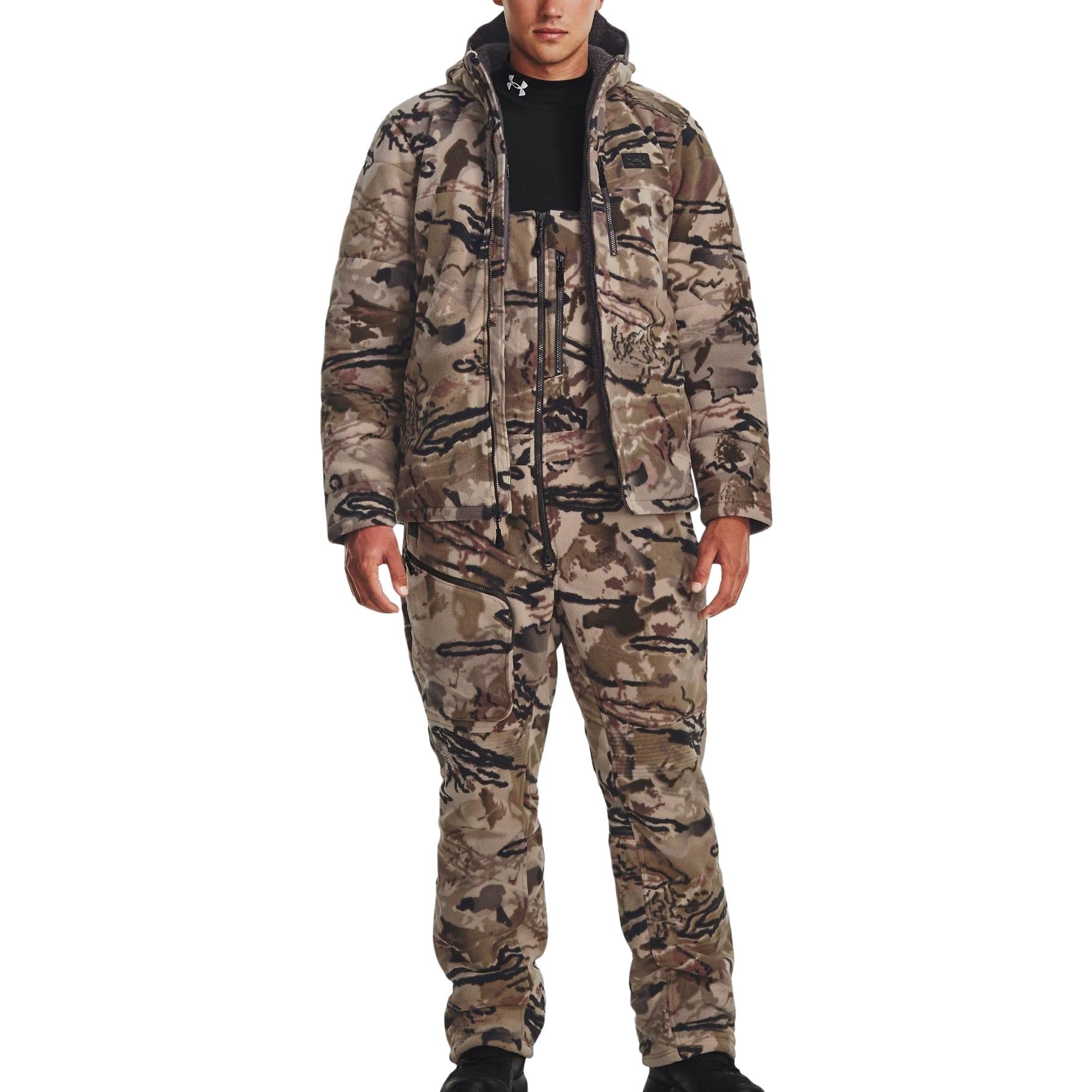 Under Armour Rut Windproof Bib 'Barren Camo' 1378818-989