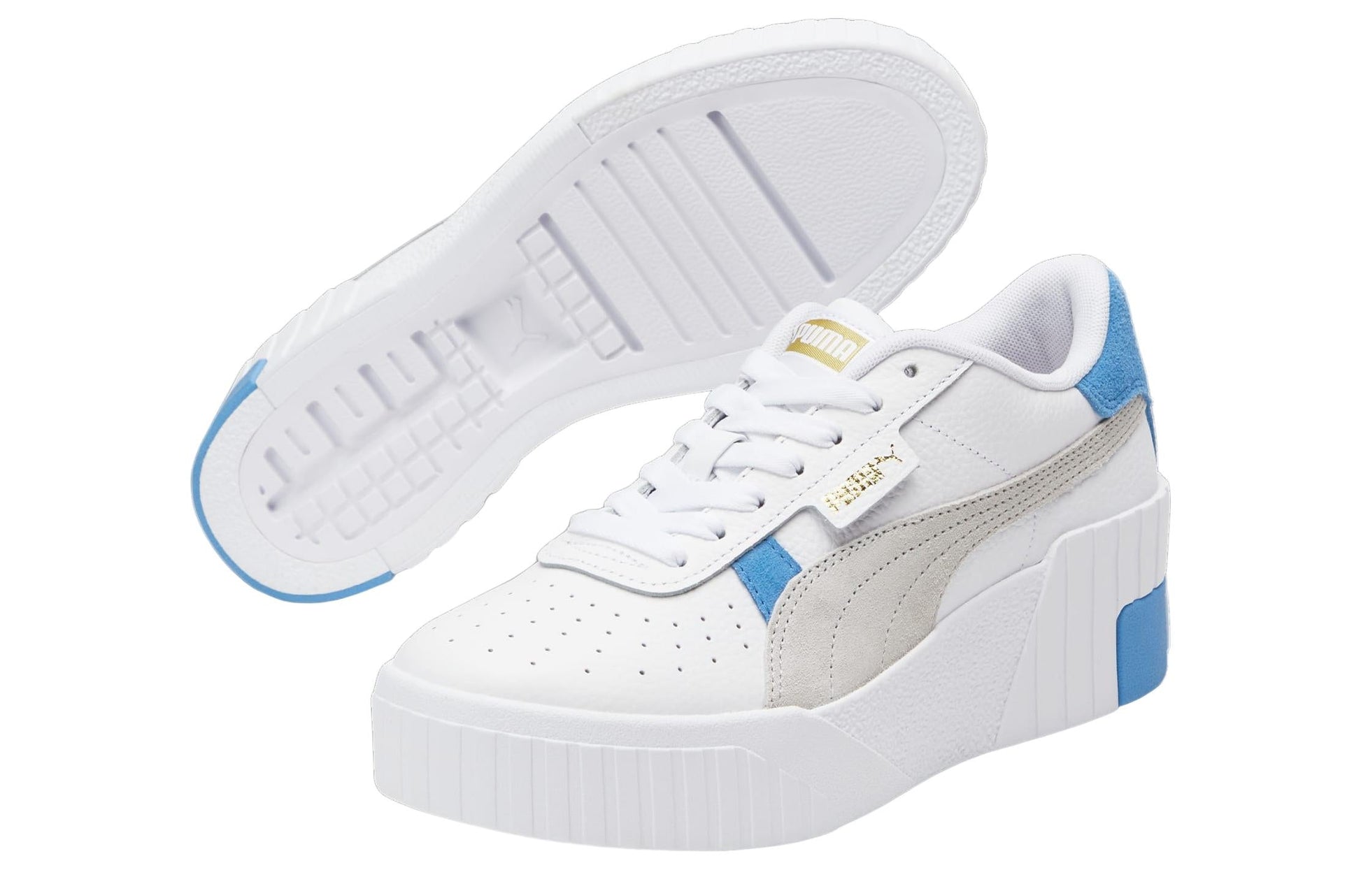 (WMNS) PUMA Cali Wedge Mix 'White Light Blue' 373906-10