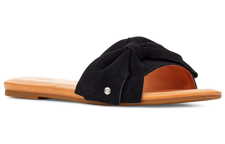 (WMNS) UGG Deanne Black Slippers 1109971-BLK