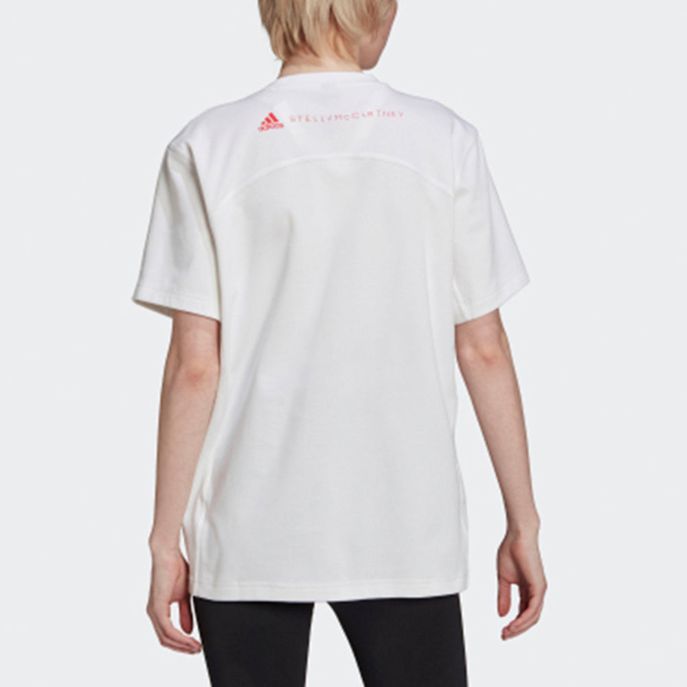 (WMNS) adidas Asmc C tee Small Logo Athleisure Casual Sports Round Neck Short Sleeve White GT9442