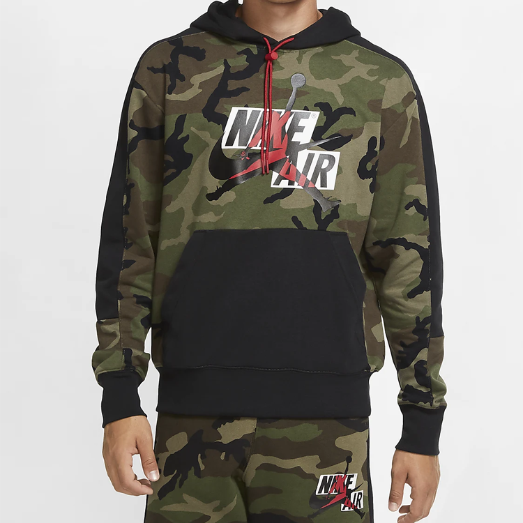 Air Jordan Jumpman Hoodies Classics Camo 'Olive green' CU2902-222