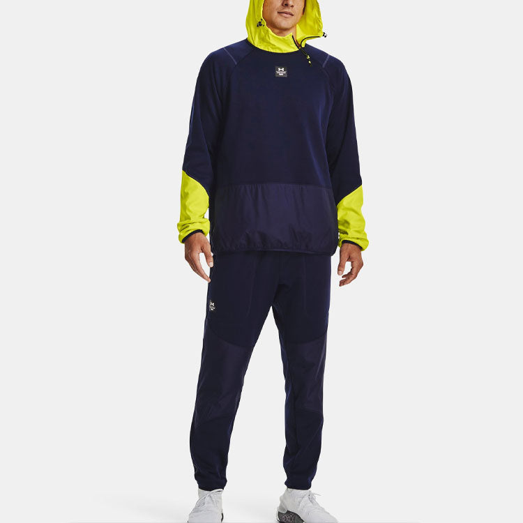 Under Armour Rush Fleece Hoodie 'Navy Lime' 1373809-410