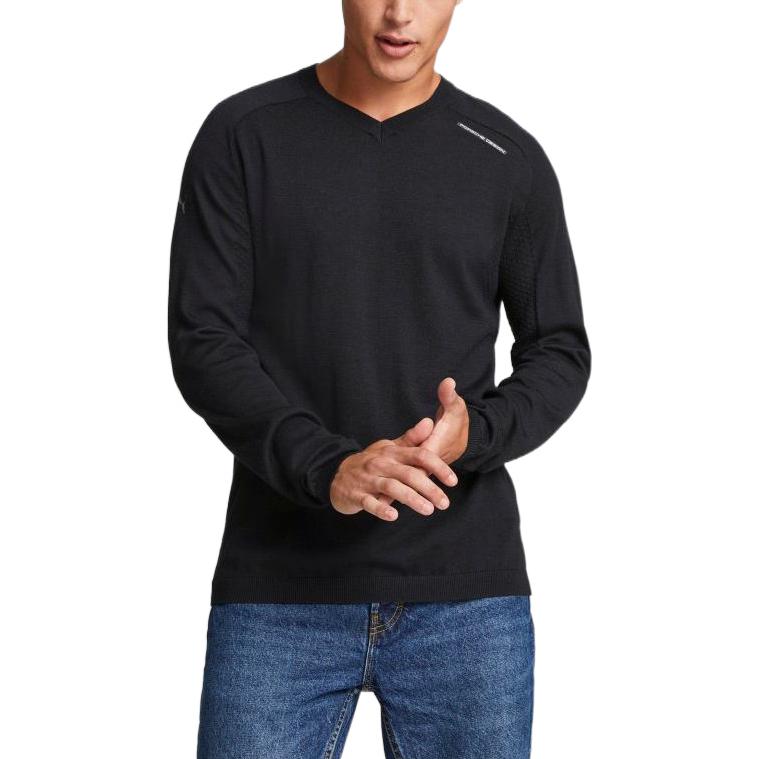 PUMA Porsche Design V-Neck Sweatshirt 'Black' 536154-01