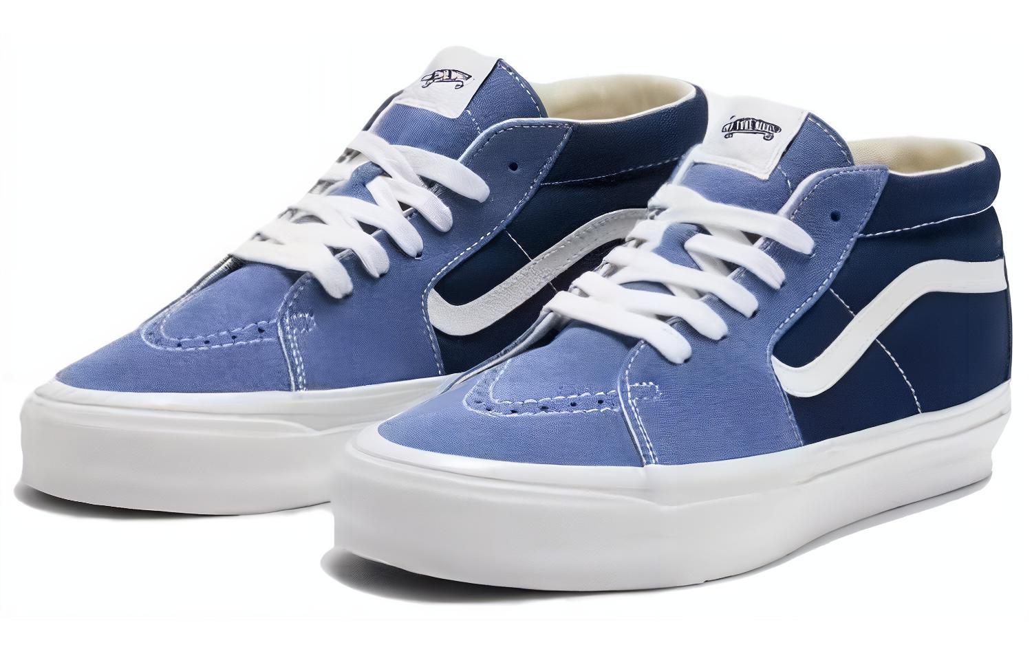 Vans Premium Sk8-Mid 83 Shoes 'Blue White' VN000CQQDWR