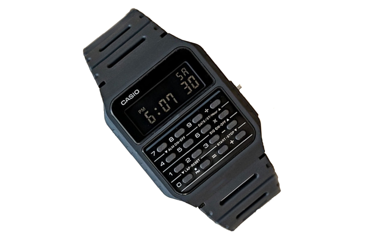 CASIO Men' s DATE BANK Multifunctional Waterproof Mens Black Digital CA-53WF-1B