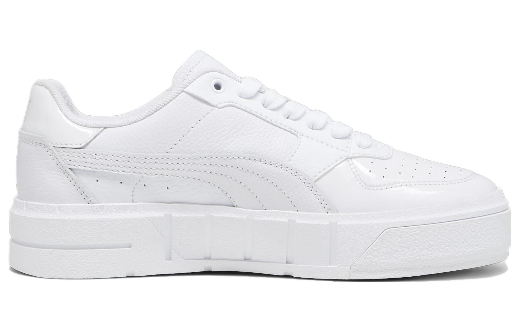(WMNS) PUMA Cali Court Patent Shoes 'Triple White' 394755-02