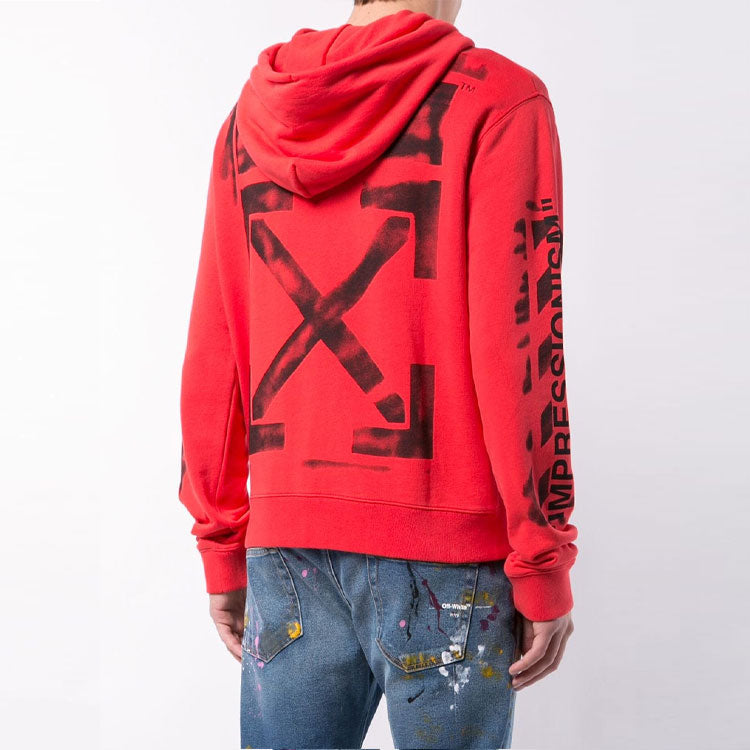 Off-White MENS SS19 Virgil Abloh Diag Stencil Red OMBB034R190030152010