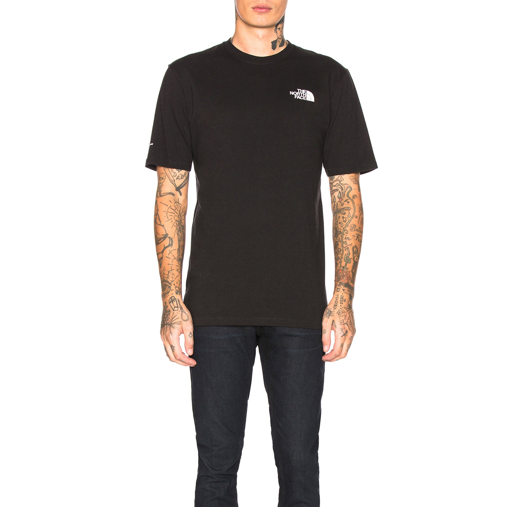 Men's THE NORTH FACE Mens Modified Heavyweight Tee Short Sleeve Black NF0A4NDUJK3