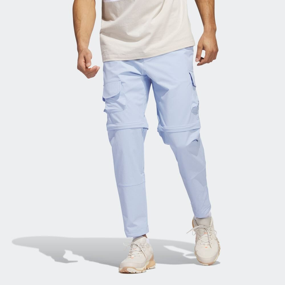 adidas Solid Color Detachable Sports Straight Casual Pants/Trousers Men's Blue  HS5615