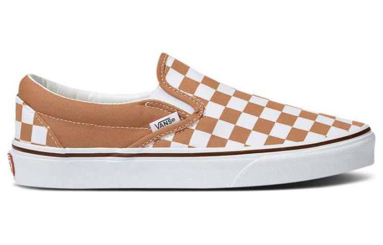 Vans Classic Slip-On Color Theory Checkerboard Shoes 'Tan White' VN0A5AO8BKQ