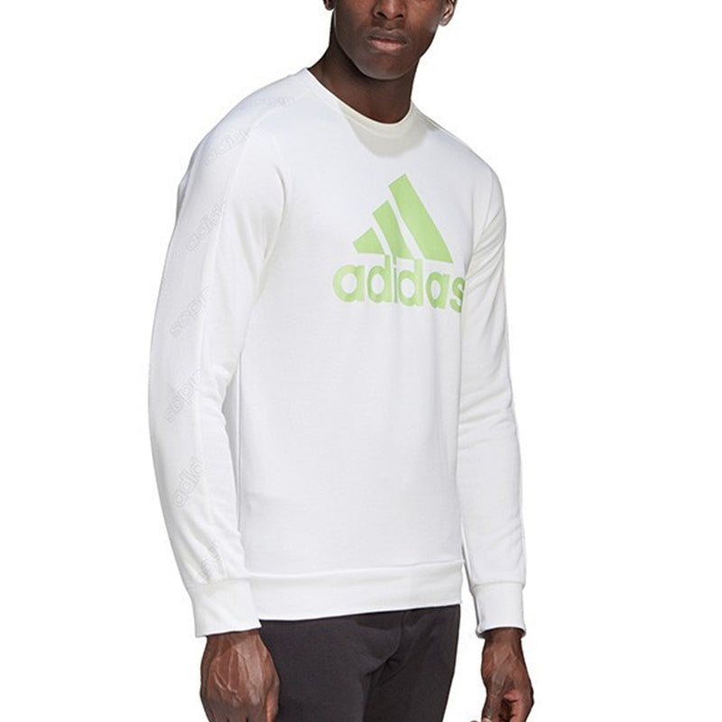 adidas Casual Sports Round Neck Pullover White GJ6591