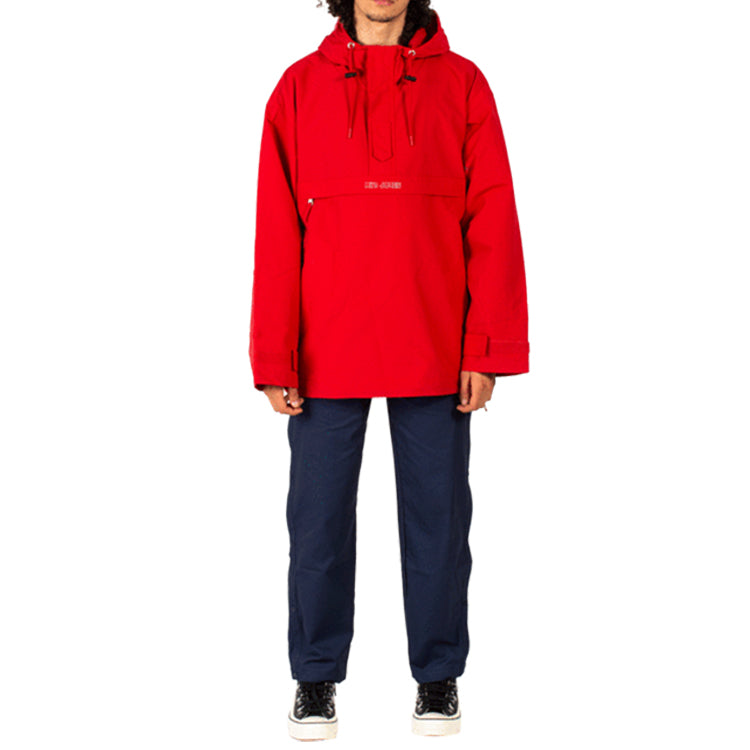 Men's Converse x Kim Jones Crossover Casual Sports Half Zipper Hooded Jacket Red 10021731-A01