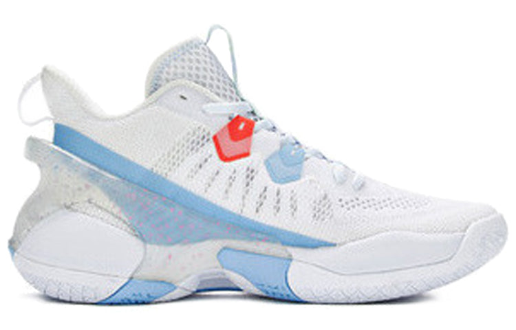 361 Degrees Basketball Shoes 'White Blue' 672021107-1