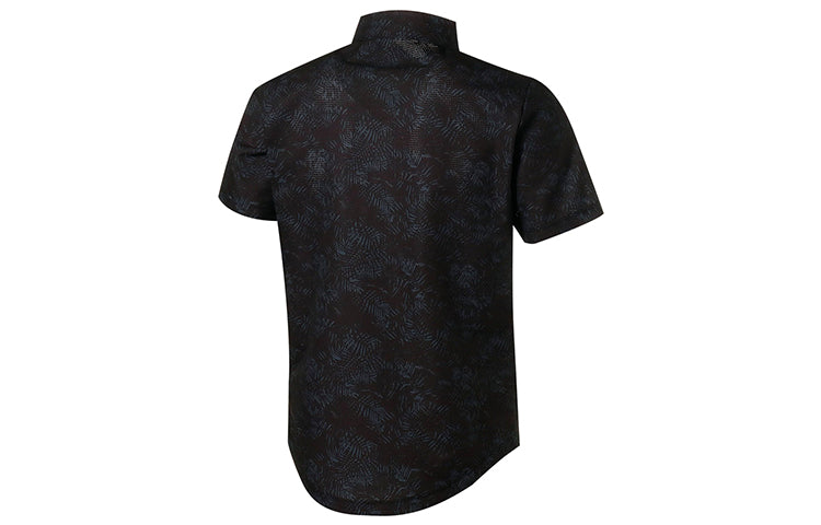 PUMA logo Short Sleeve Polo Shirt 'Black' 930045-01
