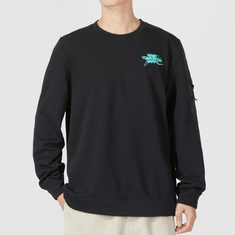 Nike sleeves pocket crew neck sweatshirt 'Black' DQ7867-010