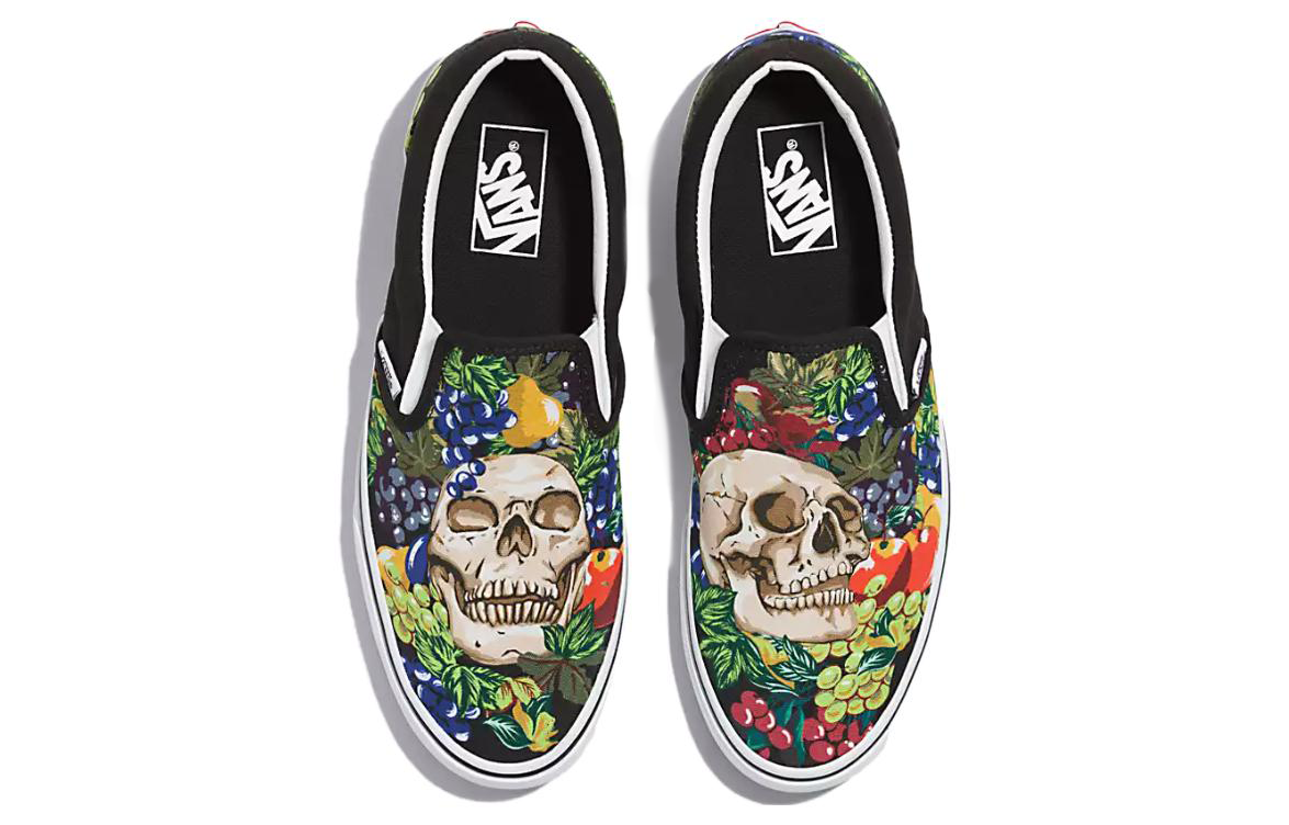 Vans Classic Slip-On Fruit Skull 'Black Multi' VN0A7Q5DY28