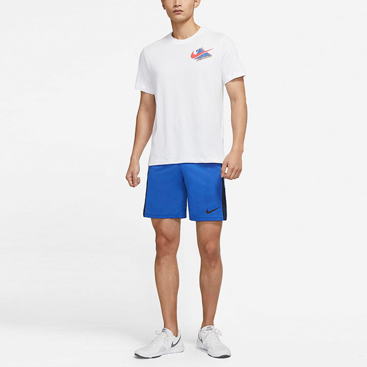 Nike Contrast Color Stitching Sports Shorts Blue DM5945-480