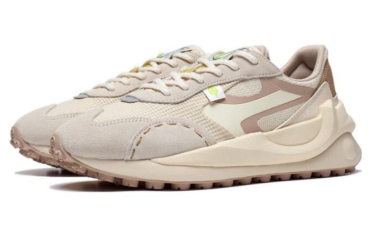 (WMNS) Li-Ning Cosmos Lifestyle Sneakers 'White Beige Pink' AGCT016-7