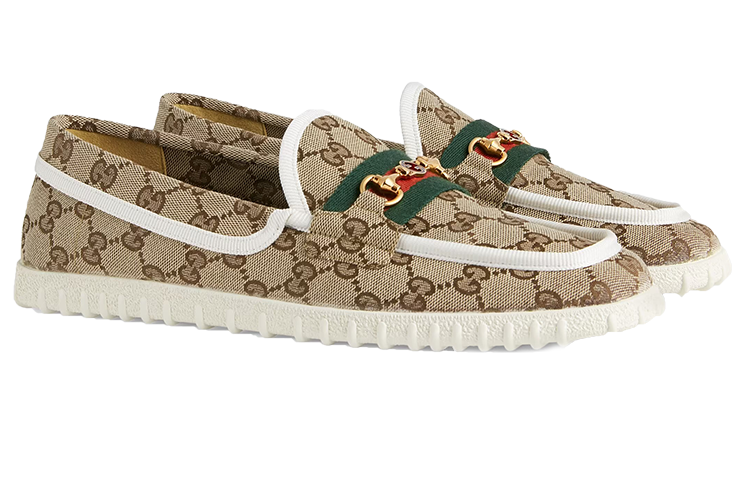 Gucci GG Supreme Driving Shoes 'Neutrals' 655516-2HK70-9794