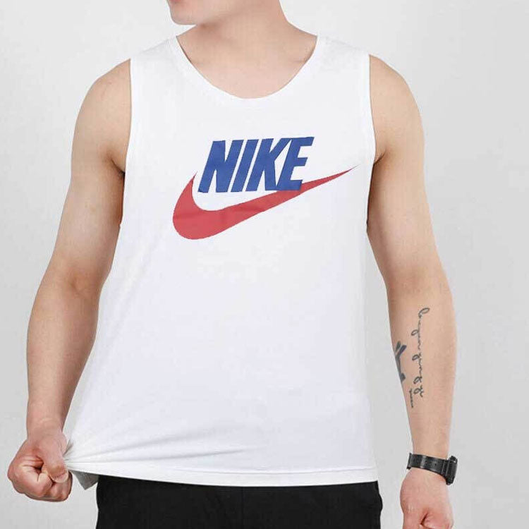 Nike SPORTSWEAR Printing Sports Training Vest White AR4992-103