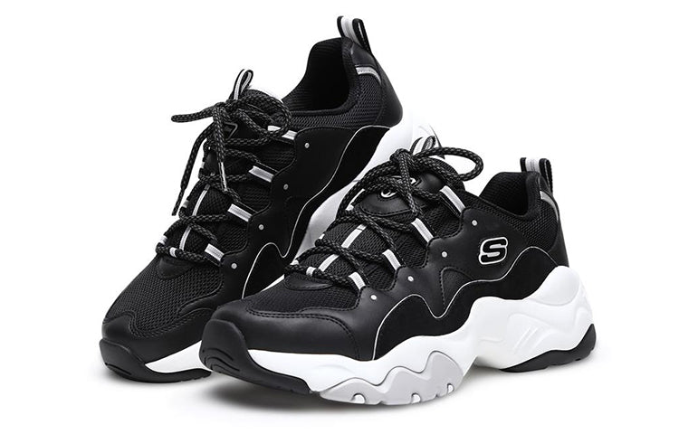 Skechers D lites 3.0 Low-Top Daddy Shoes Black/White 999878-BKW