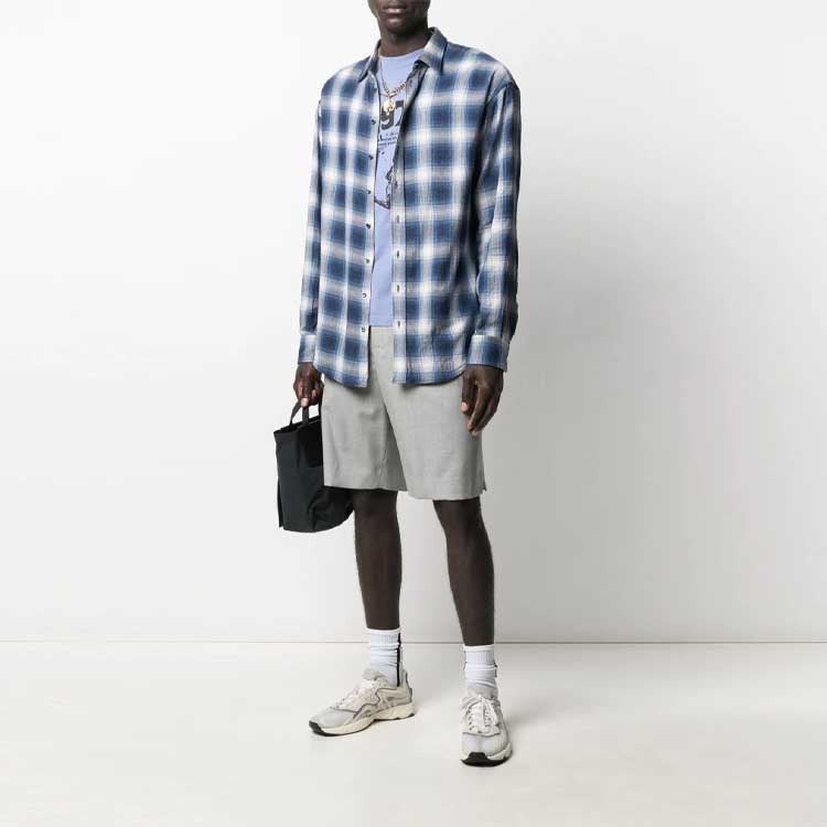 Off-White SS21 Logo Casual Shorts Version Gray OMCB049S21FAB0020500