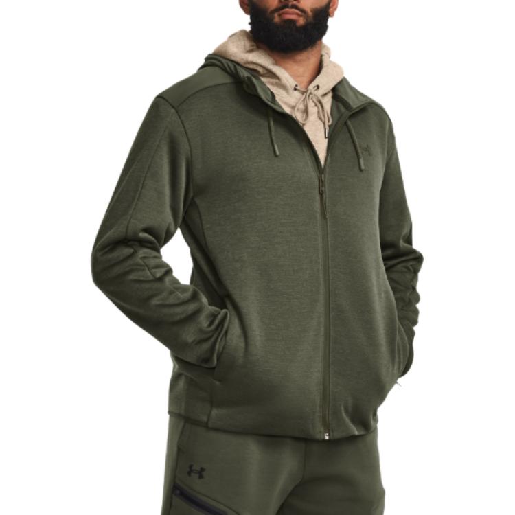 Under Armour Essential Swacket Hoodie Jacket 'Dark Green' 1378824-390