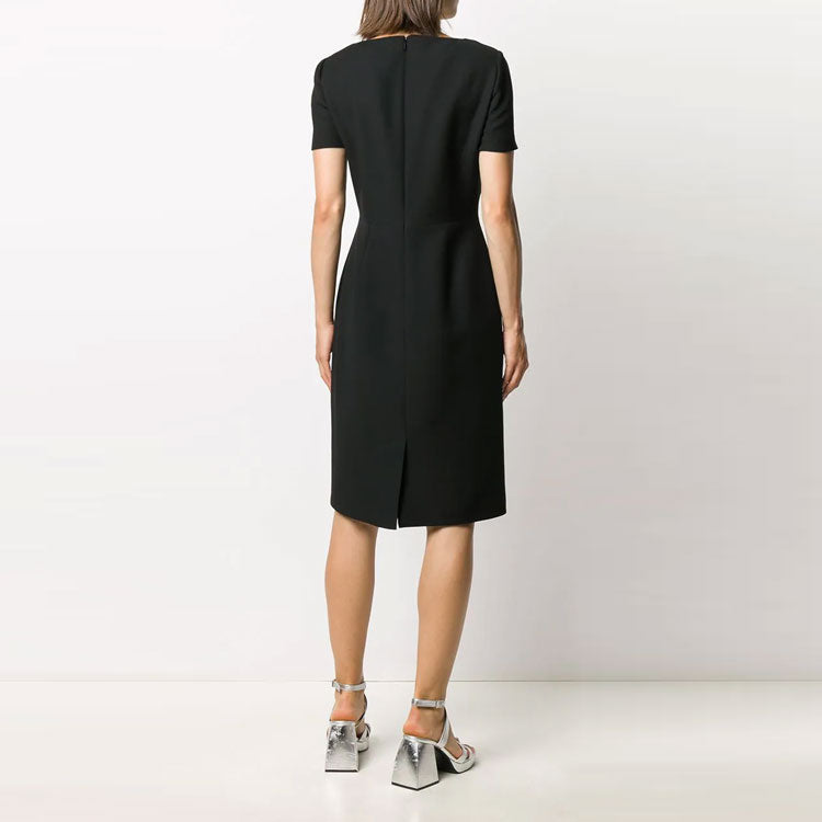 (WMNS) Gucci Wool Silk Tight Dress 'Black' 631484-ZAD88-1000