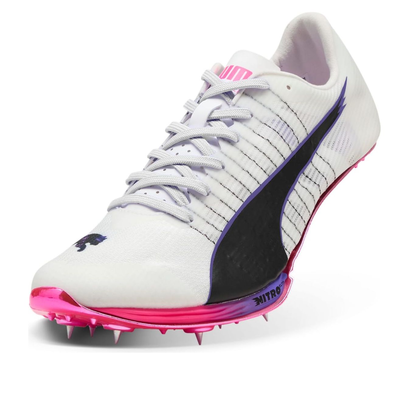 PUMA evoSPEED Sprint Nitro Elite 2 Digitokyo Spikes 'White Black Charm Pink' 312638-01