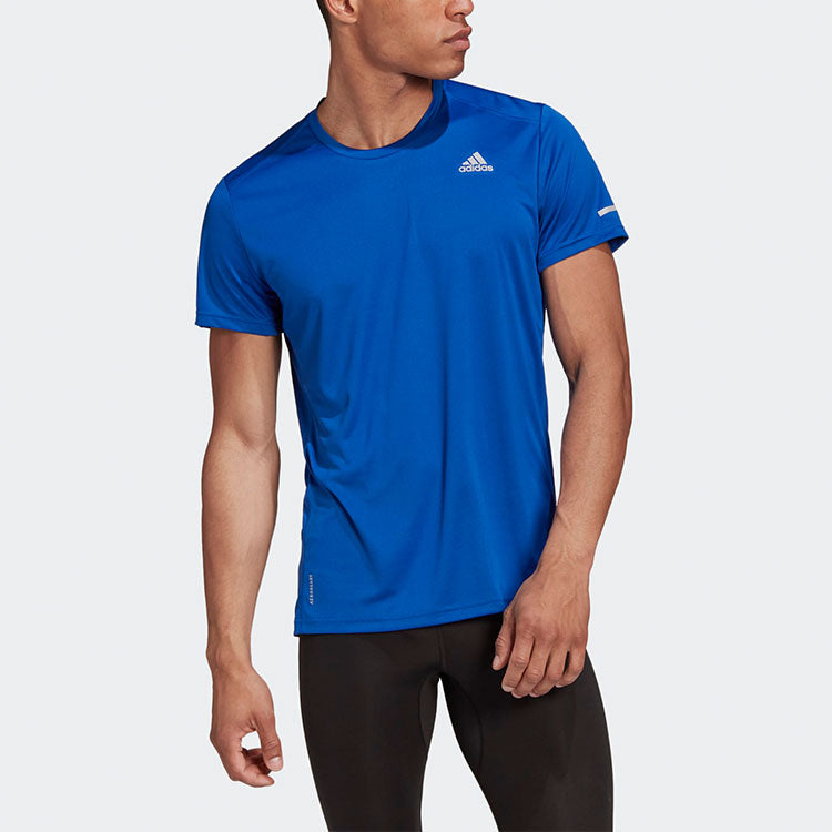 adidas Logo Printing Running Sports Male Blue GC9094