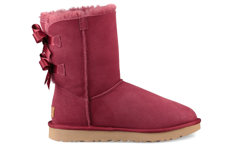 (WMNS) UGG Bailey Bow II 'Rose Red' 1016225-GAR