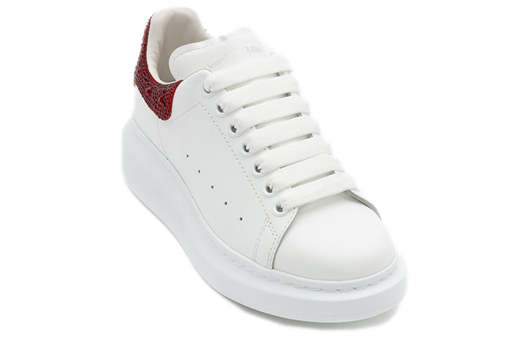 Alexander McQueen Oversized Sneaker 'White Red Crystal' 662654WIB989493
