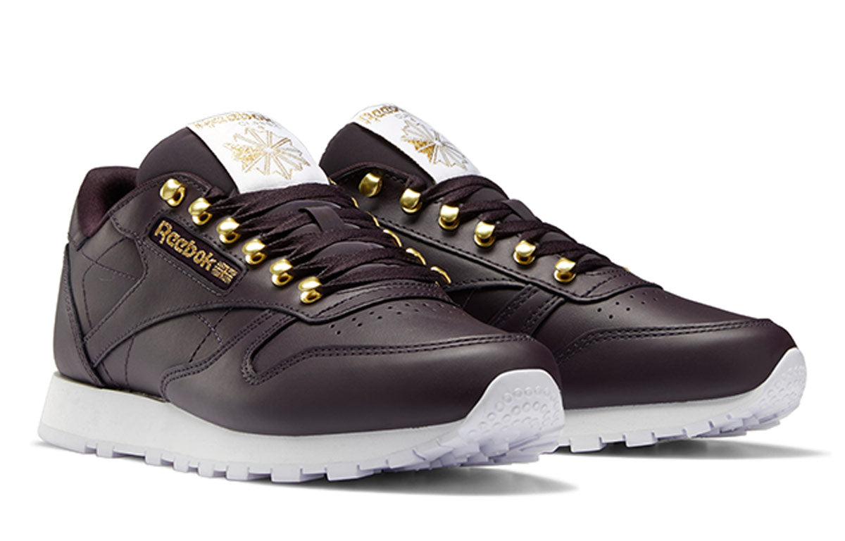 (WMNS) Reebok Classic Leather Black/Gold FW1258