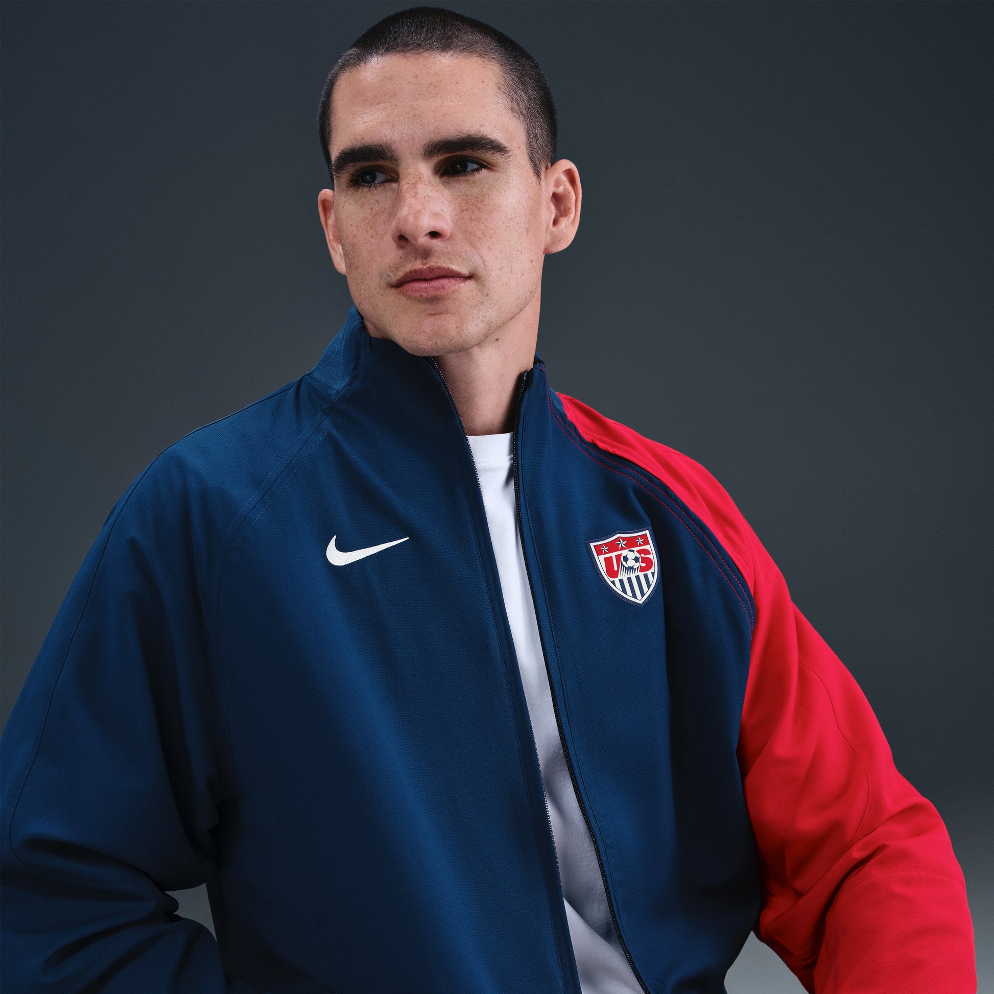 Nike USMNT 2004 Total 90 Reissue Track Jacket 'Blue Red White' HV4440-486