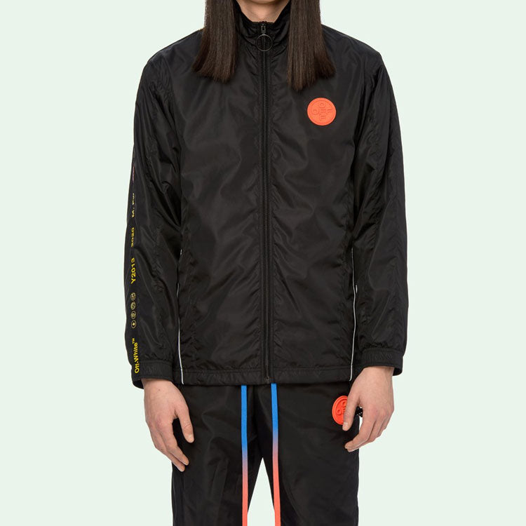 Off-White Industrial Tape Zipped Track Jacket OMBD010F19E060031000