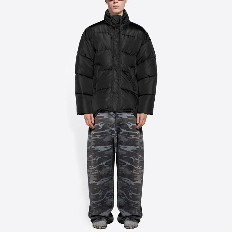 Balenciaga C-Shape Puffer Jacket 'Black' 621982TYD331000