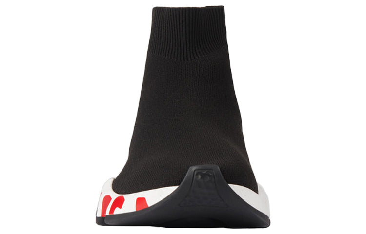 (WMNS) Balenciaga Speed Trainer 'Midsole Graffiti - Black Red' 605942W05GE1095