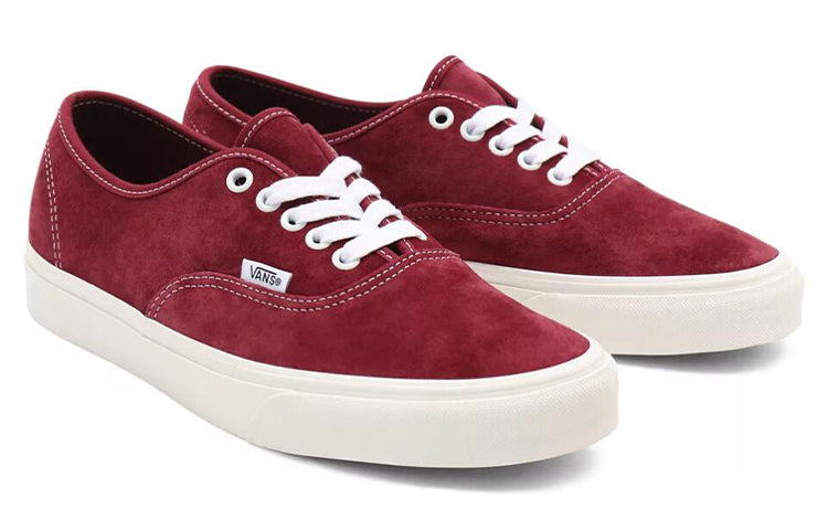 Vans Authentic Wear-Resistant Non-Slip Minimalistic Casual Skate Shoes Deep Red VN0A5HZS9G8