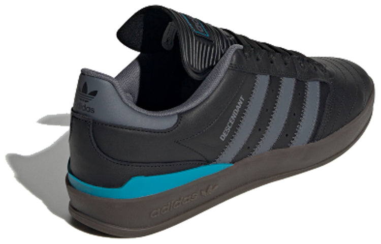 adidas originals CRUSTAR Retro Low Tops Casual Skateboarding Shoes Black Gray 'Black Blue' EH1675