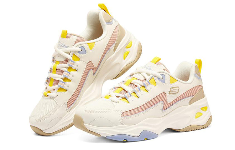 (WMNS) Skechers D'Lites 4.0 'White Pink Blue' 149915-WPKP