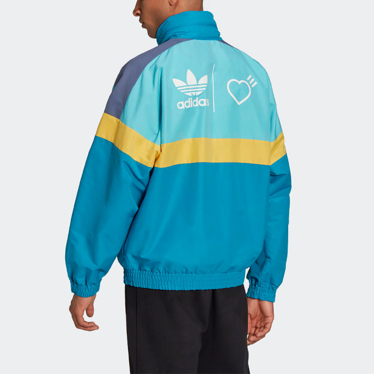 adidas x Human Made Windbreaker Jacket 'Aqua' HA9997